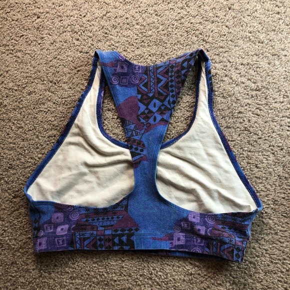 Vintage 80s Schatzi-Rok Dance Aerobics Workout Athletic Bra Sport Bra - Picture 3 of 5